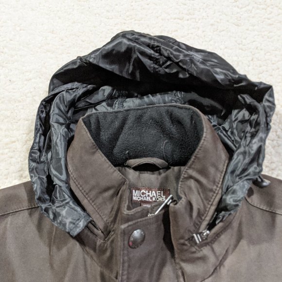 Michael Kors men's hooded‎ lined coat, soft shell - Picture 6 of 15
